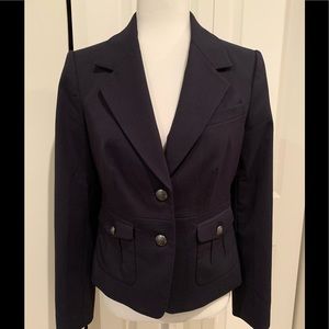The Limited Navy Blazer with Gunmetal  Buttons Sm